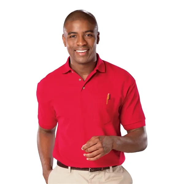 Adult Superblend Short-Sleeve Pocketed Polo
