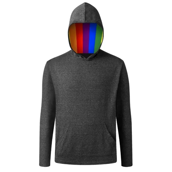Pride Triblend Contrast Zip Front Hoodie
