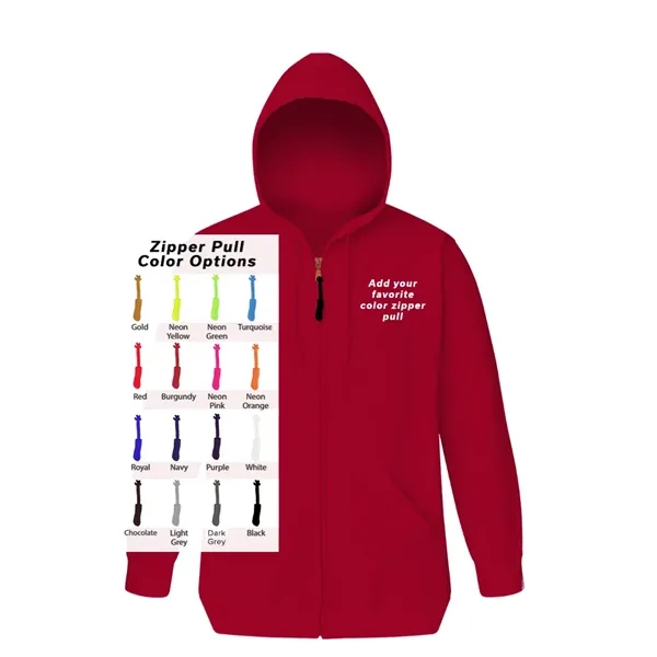 Custom Custom Zipper Pull Zip Front Hoodie