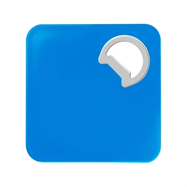 Square Coaster with Foam Padded Bottom & Corner Metal Bottle