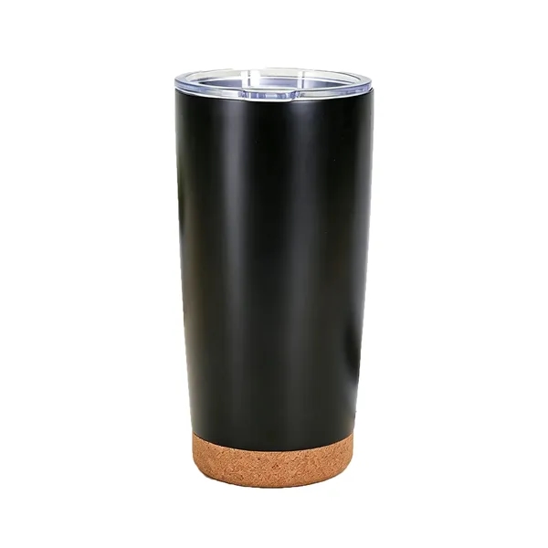 Custom Cork Bottom Insulated Stainless Steel Tumbler with Lid