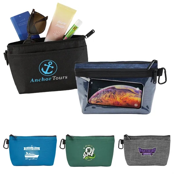 Clear Clip Caddy - Versatile Golf & Travel Accessory Pouch