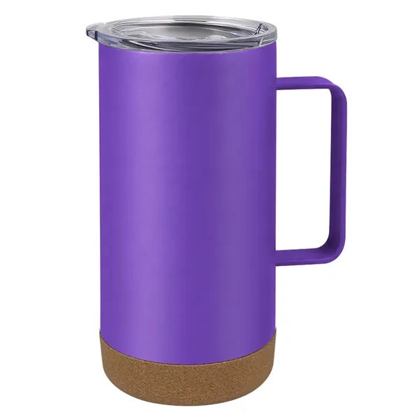 16oz Insulated Stainless Steel Travel Mug W/ Cork Bottom