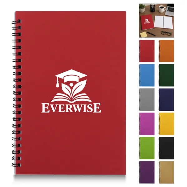 A5 Lined Kraft Spiral Notebook & Journal