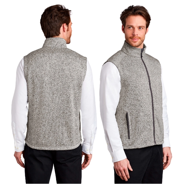 Port Authority® Sweater Fleece Vest - Port Authority® Sweater Fleece Vest - Image 1 of 4