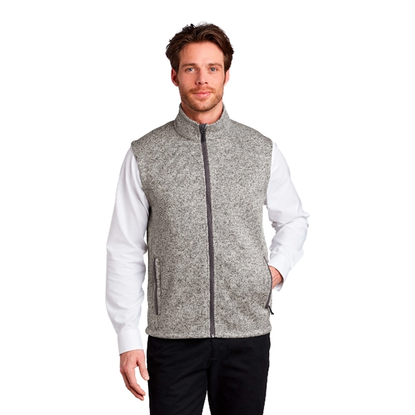 Port Authority® Sweater Fleece Vest - Port Authority® Sweater Fleece Vest - Image 3 of 4