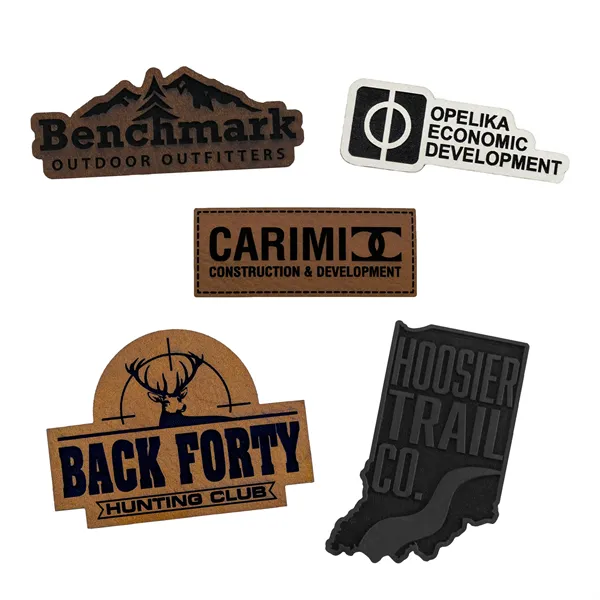 Custom Laser Engraved Leatherette Patches