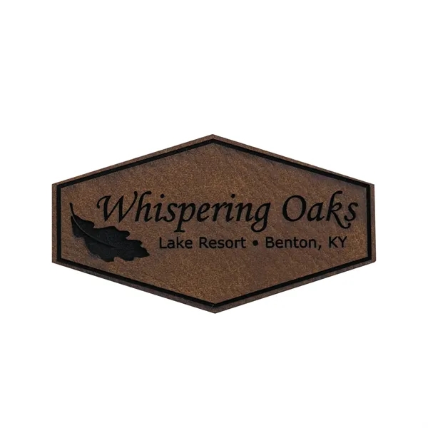 Custom Laser Engraved Leatherette Patches