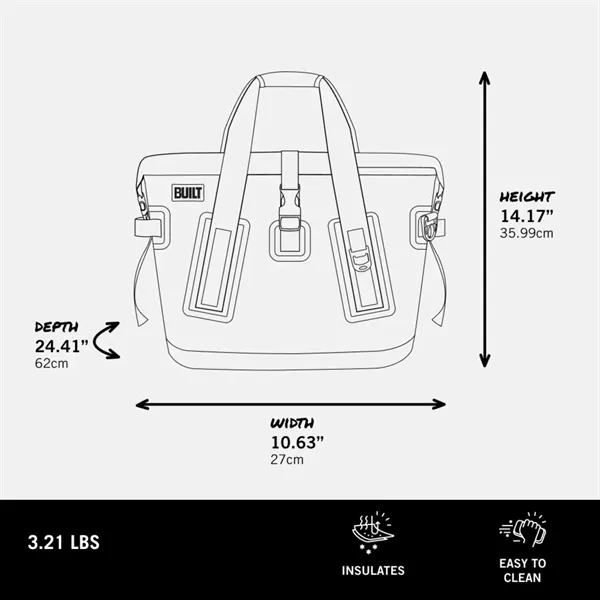 BUILT® 32-Can Insulated Welded Cooler Bag