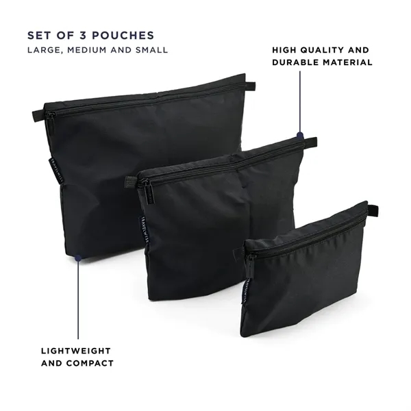 BUILT® Travelwise 3-Piece Pouch Set