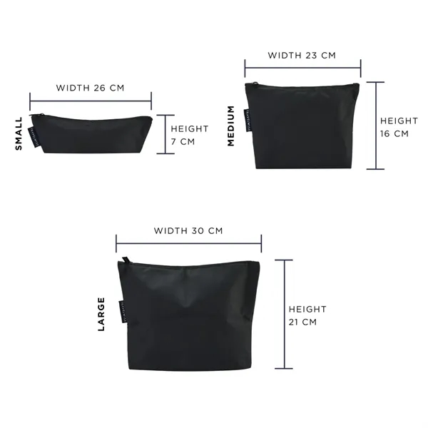 BUILT® Travelwise 3-Piece Top Zip Pouch Set