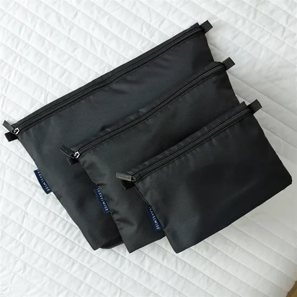 BUILT® Travelwise 3-Piece Top Zip Pouch Set