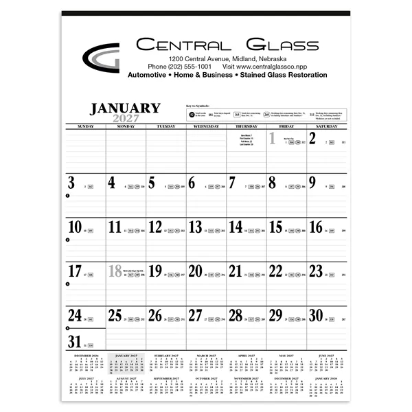 Products Large Contractor Calendar