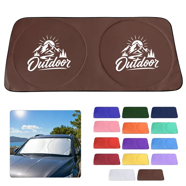 Foldable Car Windshield Sun Shade 59"x27.5"