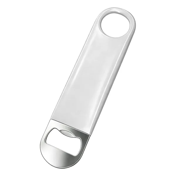 7" Slim Flat Bar Bottle Opener W/ Hanging Hole