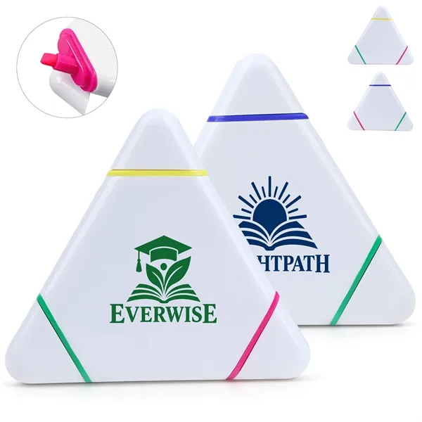 3 In 1 Triangular Highlighters Marker Pens