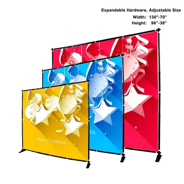 Custom 10' Expanding Exhibitor Display Hardware, Stand and Bag