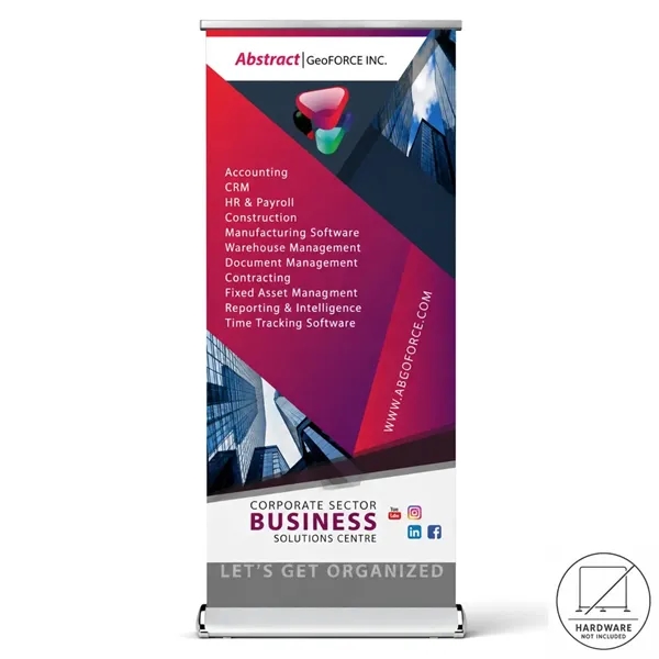 Replacement Graphics, 33.5" x 79", for Deluxe Banner