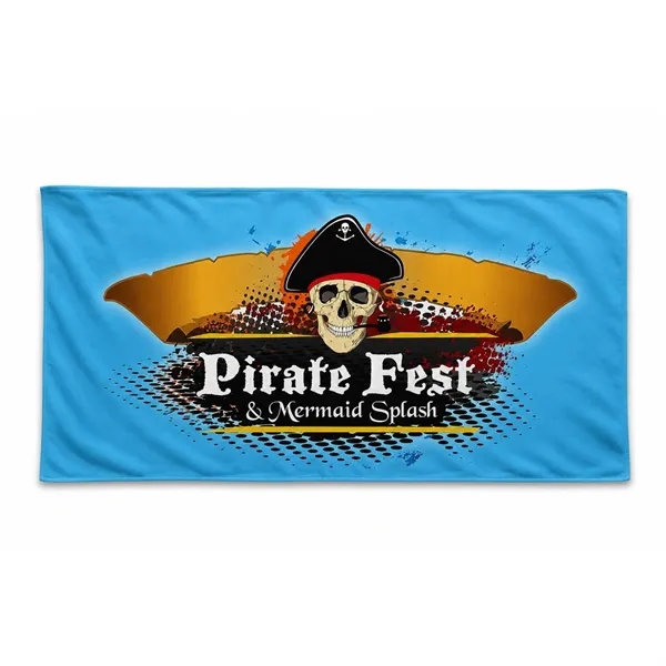 Promo Sublimated Microfiber Terry Beach Towel 30x60