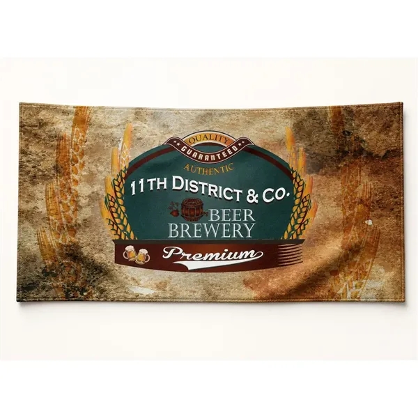 Sublimated Microfiber Terry Beach Towel, 22x44
