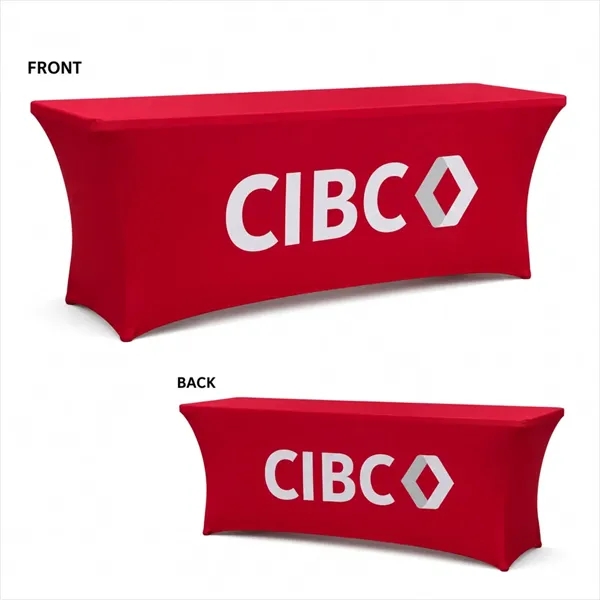 Sublimated 8' Stretch Fit Table Throw