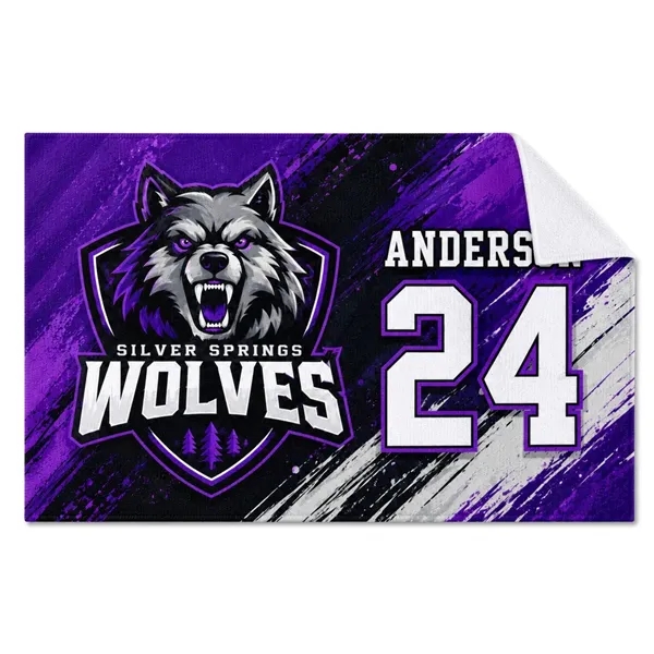 Team Towel in Microfiber Dri-lite Terry, 15x25