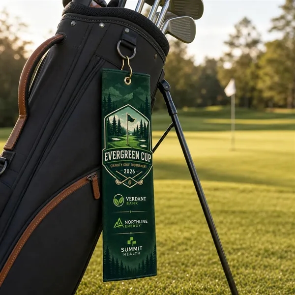 Velour Golf Towel, 5x18, Sublimated