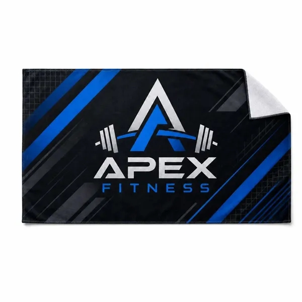 Fitness towel in Plush and Soft Velour Terry Cotton, 15x25