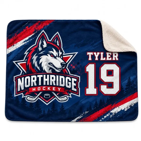 Team Blanket in Plush Sherpa Lined Micro Mink, 50x60
