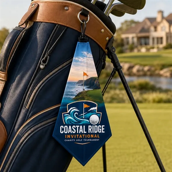 Microfiber Suede Golf Towel, 11x17, Sublimated