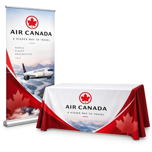 Deluxe Tradeshow Package, Retractable Banner & Tablecloth