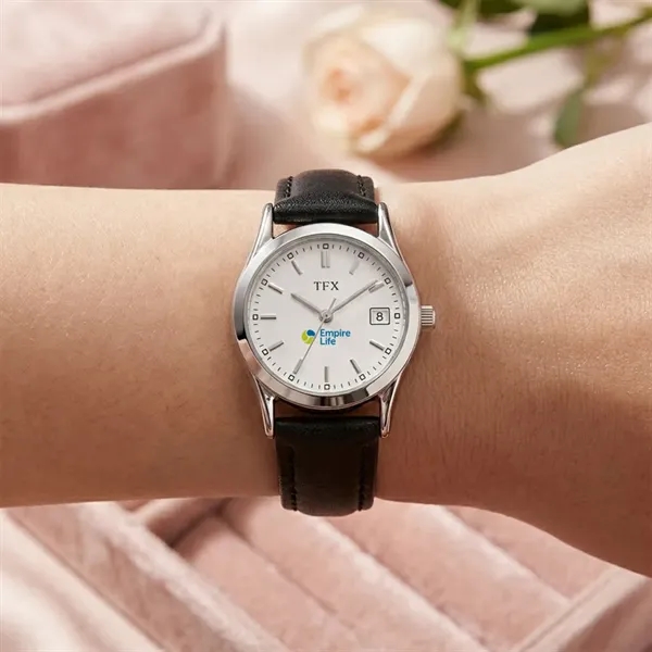 TFX by Bulova® Leather Strap Bracelet Watch w/Date Calendar