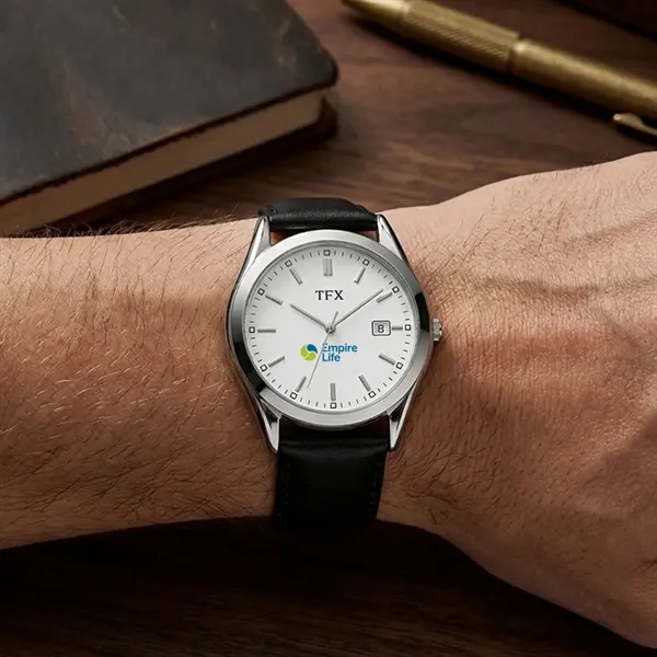 TFX by Bulova® Leather Strap Bracelet Watch w/Date Calendar