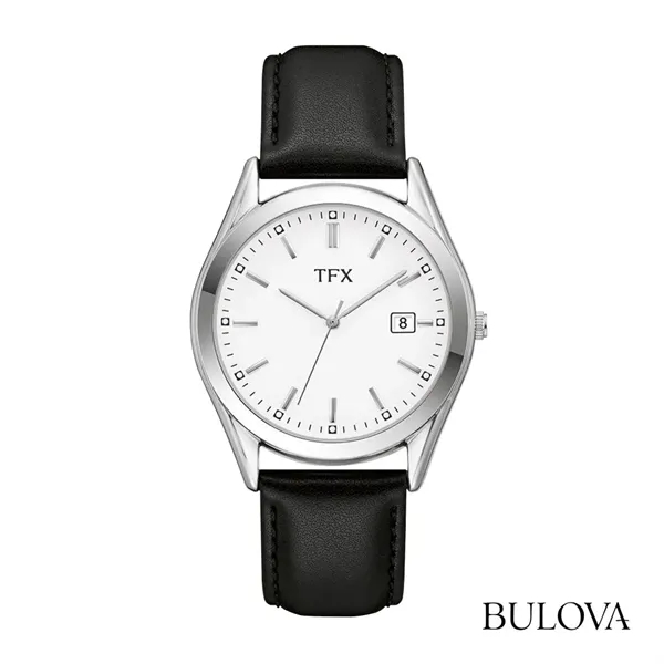 TFX by Bulova® Leather Strap Bracelet Watch w/Date Calendar