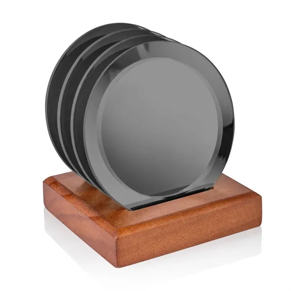 Aladdin Coasters - Set of 4 on Walnut