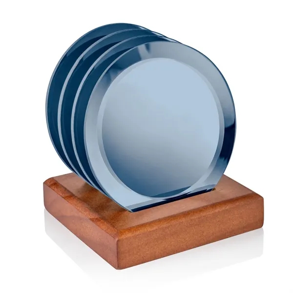 Aladdin Coasters - Set of 4 on Walnut