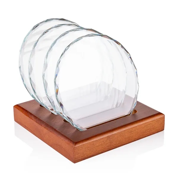 Porterfield Coasters - Set of 4 on Walnut Base