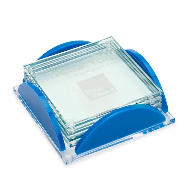 Rockford Coasters - Set of 4 on Herning Blue