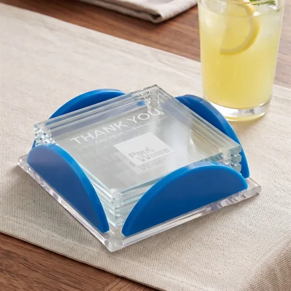 Rockford Coasters - Set of 4 on Herning Blue