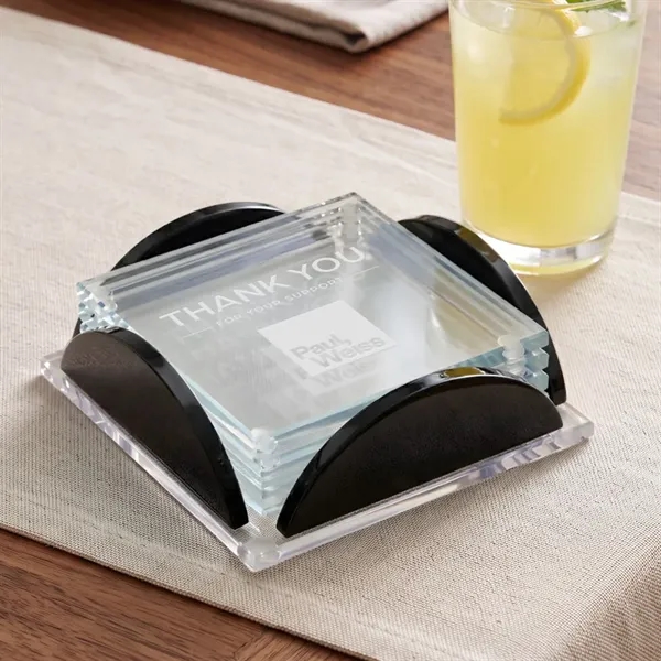 Rockford Coasters - Set of 4 on Herning Black