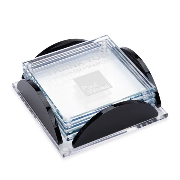 Rockford Coasters - Set of 4 on Herning Black