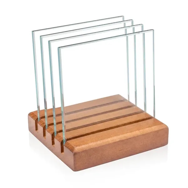 Rockford VividPrint™ Coasters - Set of 4 on Brolin Walnut