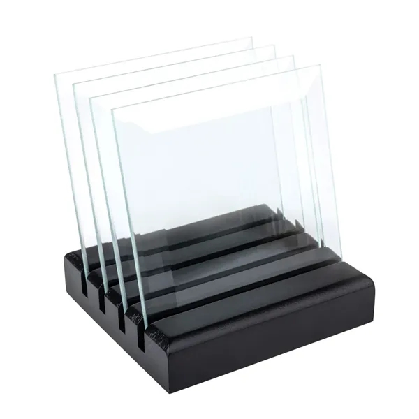 Talbot VividPrint™ Coasters - Set of 4 on Black