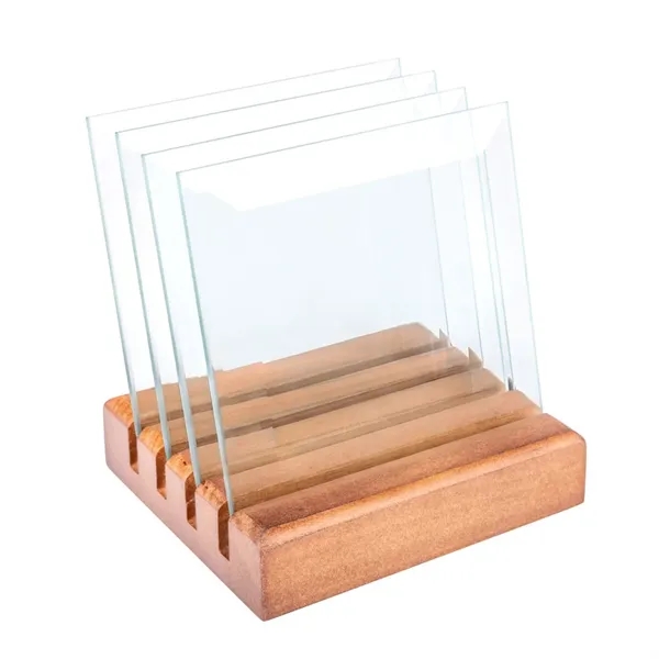 Talbot VividPrint™ Coasters - Set of 4 on Walnut