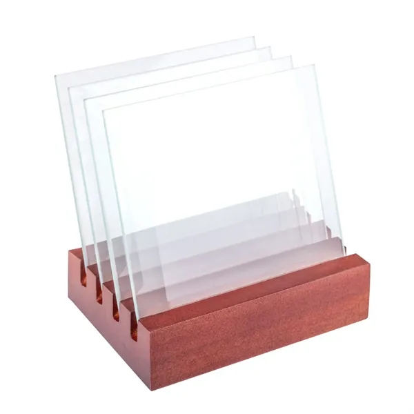 Talbot VividPrint™ Coasters - Set of 4 on Rosewood