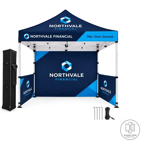 48Hr Quick Ship - 10' Sublimated Tent Kit DOUBLE Sided Walls