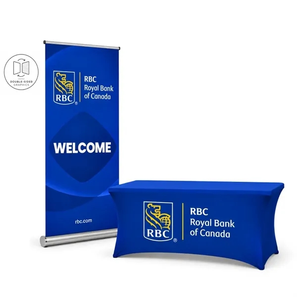 48Hr Quick - Superior Tradeshow Package, Banner + Tablecloth