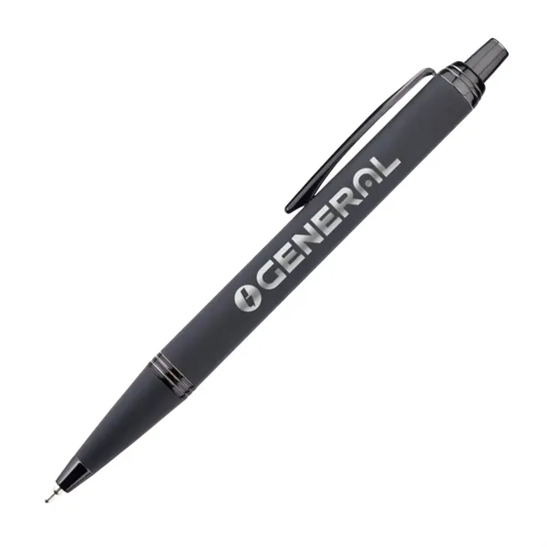 Linnet Rubberized Gel Pen w/ Chrome Accents