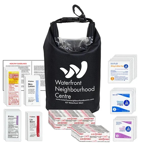 40 Piece First Aid Kit in Water Resistant Dry Bag - ASHLAND