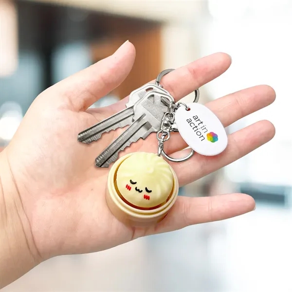 LED Dumpling Keychain